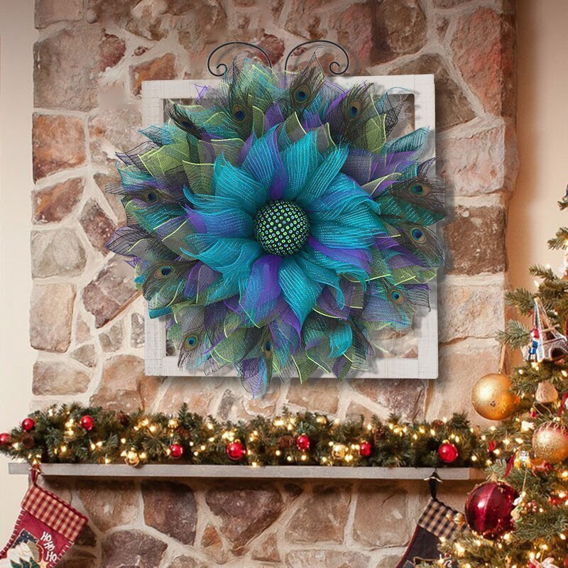 Peacock Pattern Wreath-Noble and unique home decoration