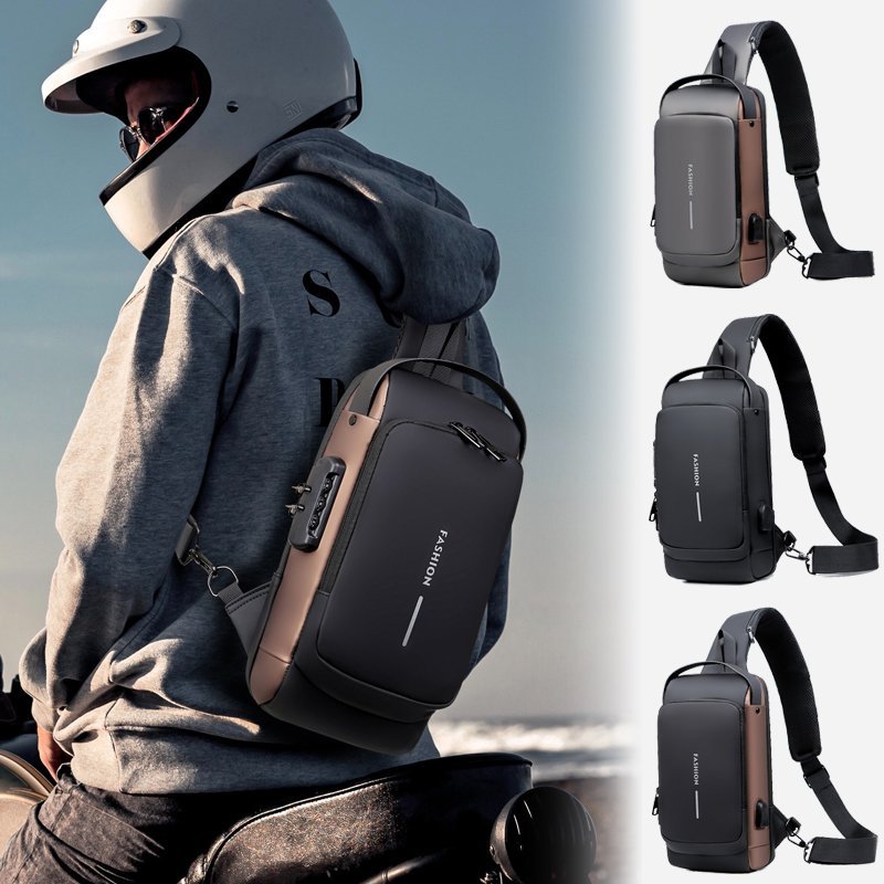 Motorcycle USB charging anti-theft fashion sports and leisure multi-functional shoulder messenger bag🔥Last day flash sale - 58% off🔥