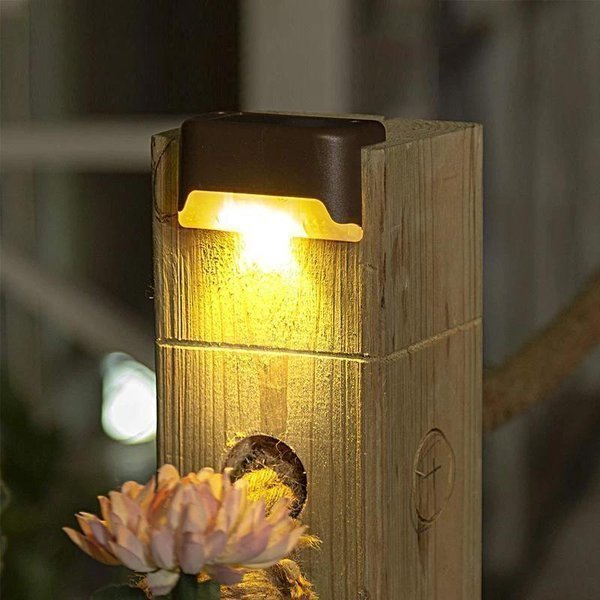 LED Solar Lamp Path Staircase Outdoor Waterproof Wall Light-BUY MORE SAVE MORE