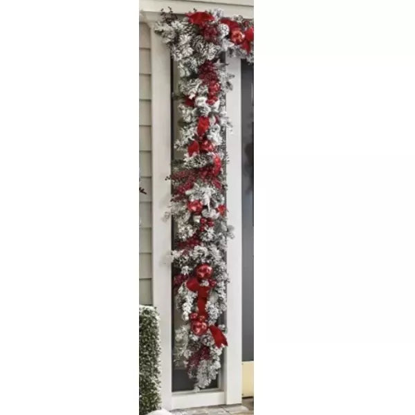 The Cordless Prelit Red And White Holiday Trim