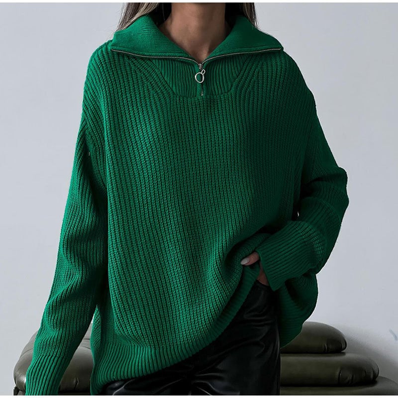 Zip-up Lapel Sweater  🔥Buy 2 Free Shipping🔥