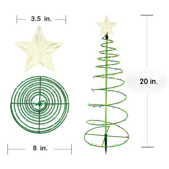 Solar Christmas Tree LED String Lights