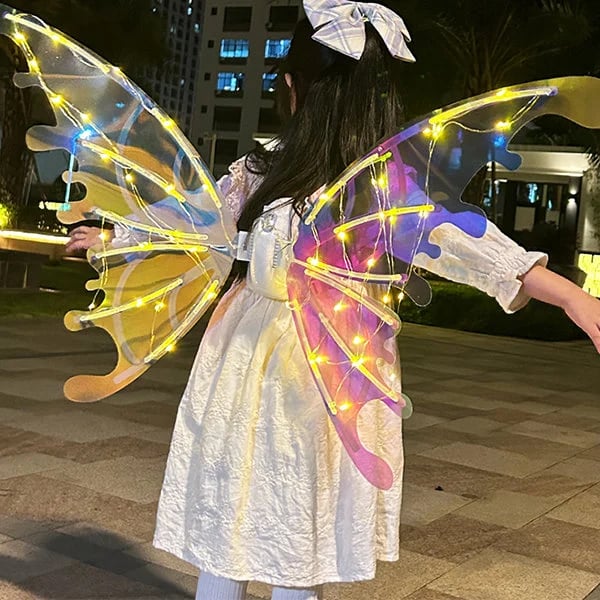 🦋🧚‍♀Electric Butterfly Elf Wings with Glowing Lights