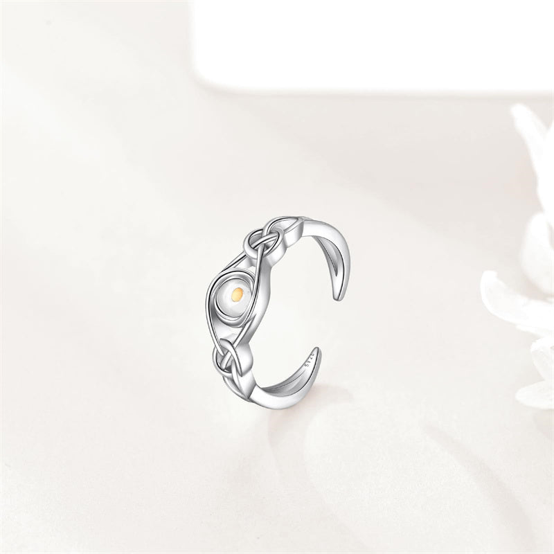 Mustard Seed Ring Sterling Silver Faith Christian Celtic Knot Jewelry Gifts for Women Girls