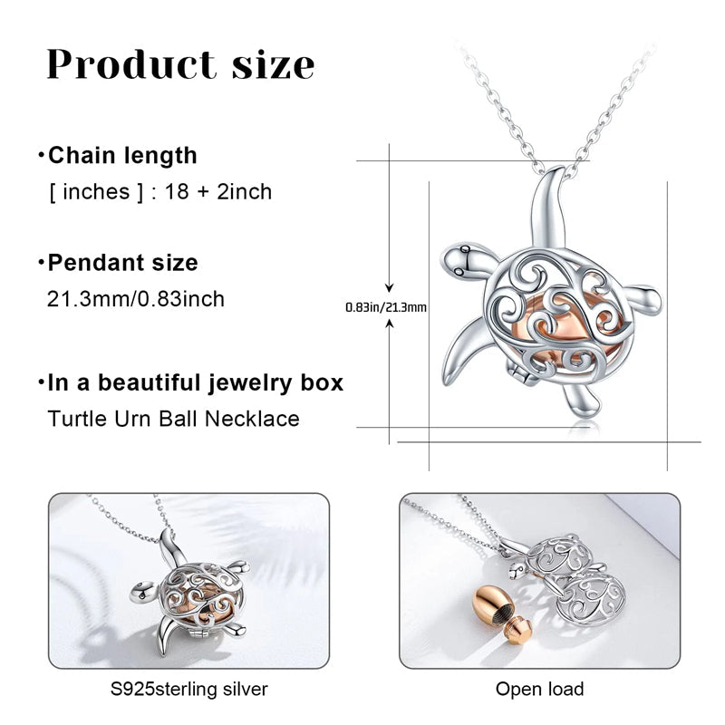 925 Sterling Silver Cremation Urn Memorial Pendant Necklace with Hollow Urn Cremation Jewelry for Ashes